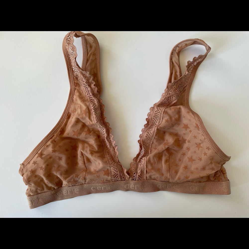Aerie tan mesh bralette